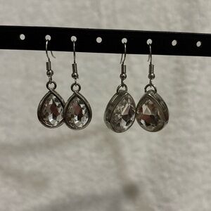 Elegant Silver Teardrop Earrings
